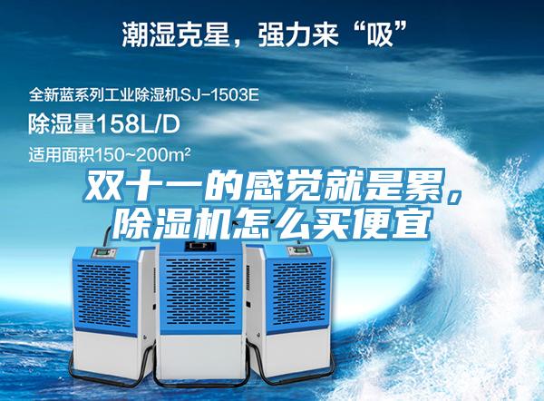 雙十一的感覺就是累,除濕機怎么買便宜