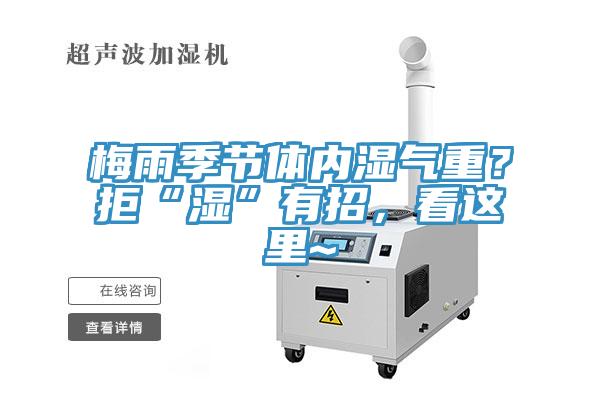 梅雨季節(jié)體內(nèi)濕氣重？拒“濕”有招，看這里~