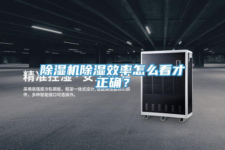 除濕機除濕效率怎么看才正確？