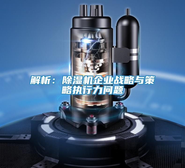 解析：除濕機企業戰略與策略執行力問題