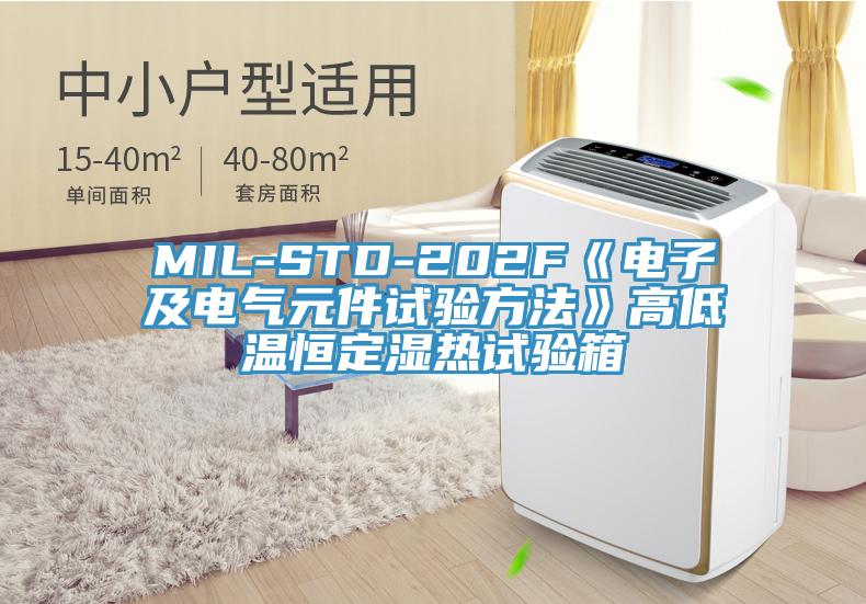 MIL-STD-202F《電子及電氣元件試驗(yàn)方法》高低溫恒定濕熱試驗(yàn)箱