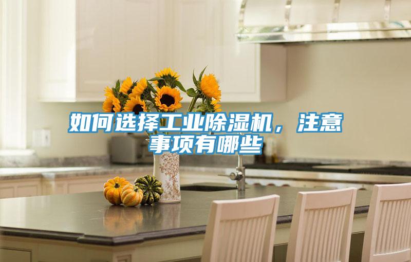 如何選擇工業除濕機，注意事項有哪些