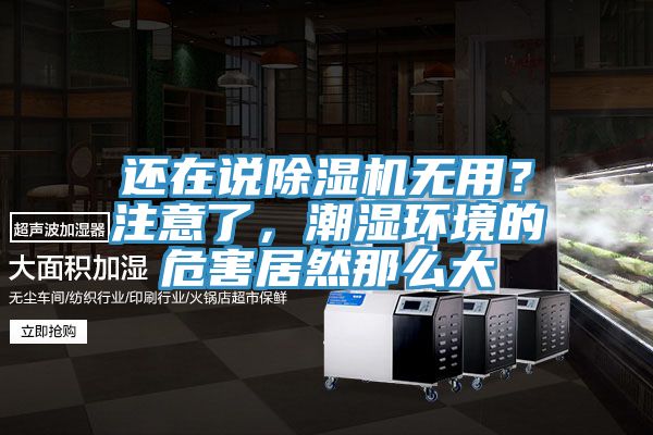 還在說除濕機(jī)無用?注意了,潮濕環(huán)境的危害居然那么大
