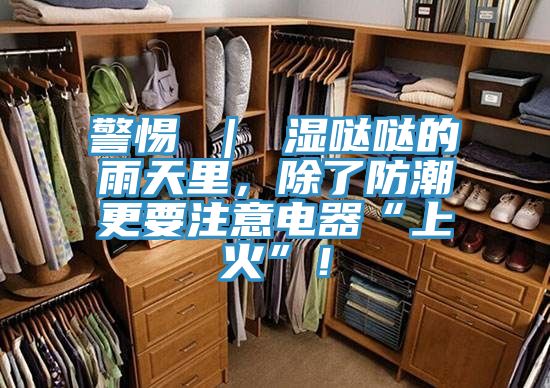 警惕 | 濕噠噠的雨天里,除了防潮更要注意電器“上火”!