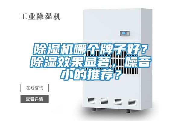 除濕機哪個牌子好？除濕效果顯著，噪音小的推薦？