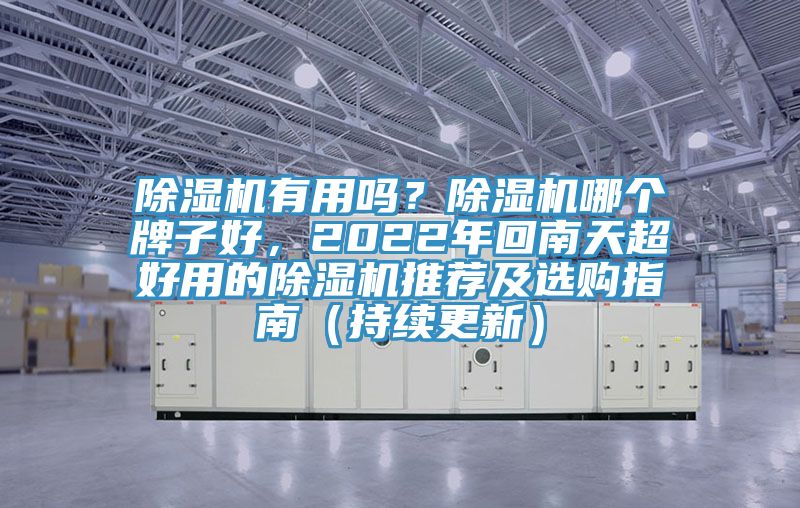 除濕機有用嗎？除濕機哪個牌子好，2022年回南天超好用的除濕機推薦及選購指南（持續更新）